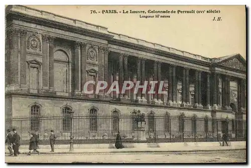 Ansichtskarte AK Paris Le Louvre Colonnade de Perrault