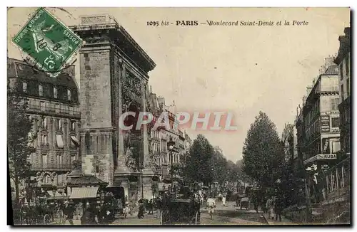 Cartes postales Paris Boulevard Saint Denis et la Porte