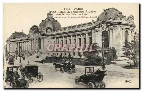 Ansichtskarte AK Paris Petit Palais des Champs Elysees Musee des Beaux Arts automobile