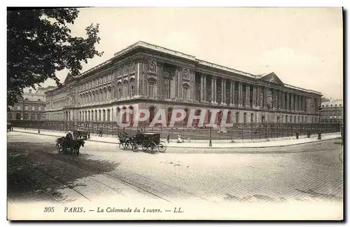 Cartes postales Paris La Colonnade Du Louvre