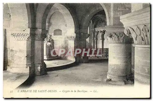 Cartes postales Saint Denis Crypte de la Basilique Abbaye