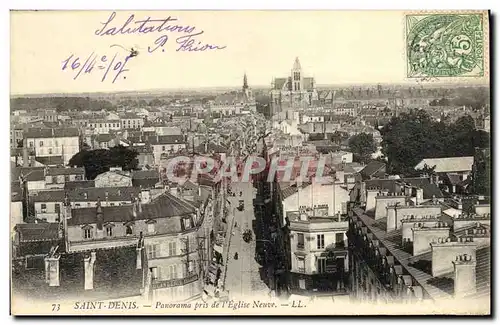 Cartes postales Abbaye De Saint Denis Panorama Pris de L Eglise Neuve