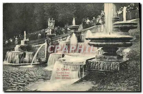 Cartes postales Saint Cloud Les Grandes Eaux La cascade Partie inferieure