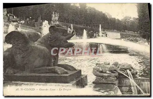 Cartes postales Saint Cloud Grandes Eaux Le Dragon