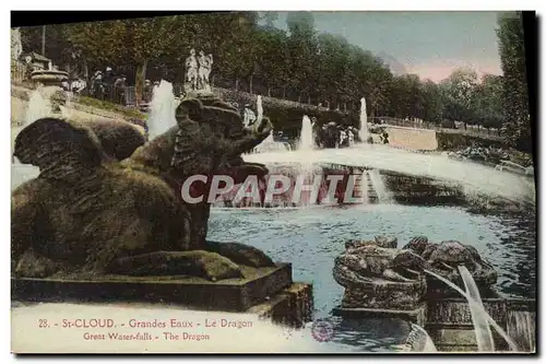 Cartes postales Saint Cloud Grandes Eaux Le Dragon