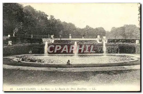 Cartes postales Saint Cloud Le Parc Le Bassin des Trois Bouillons