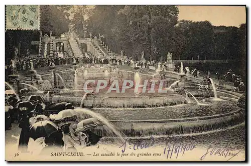 Ansichtskarte AK Saint Cloud Les Cascades le Jour des Grandes eaux