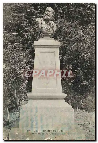 Cartes postales Saint Cloud Monument Gounod