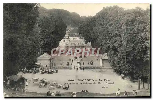 Ansichtskarte AK St Cloud Le Parc Vue Prise de la Pelouse du Fer a cheval