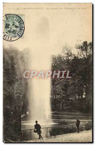 Cartes postales St Cloud La Grande Cascade Le grand jet