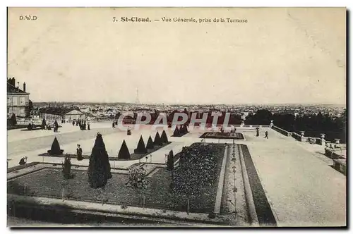 Cartes postales St Cloud Vue Generale Prise de la Terrasse