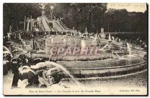 Cartes postales St Cloud Les Cascades le Jour des Grandes Eaux