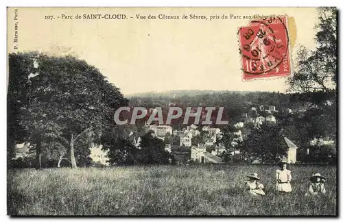Cartes postales St Cloud Vue des Coteaux de Sevres Pres du parc aux chevres