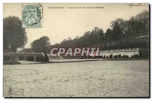 Ansichtskarte AK St Cloud Emplacement de L Ancien Chateau