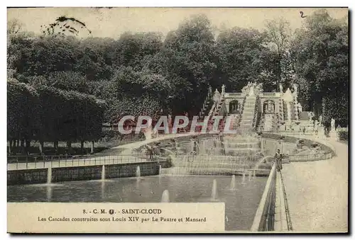 Cartes postales St Cloud Le Parc Les cascades