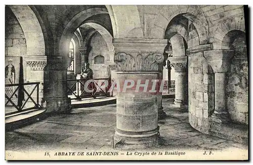 Ansichtskarte AK Saint Denis Abbaye De La Crypte de la Basilique