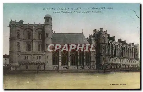 Cartes postales Saint Germain en Laye Le chateau Facade Sud Ouest