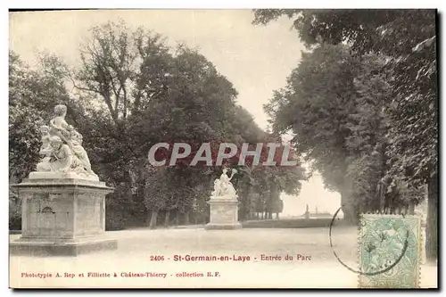 Cartes postales St Germain en Laye Entree du Parc