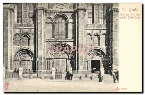 Cartes postales Saint Denis Entrees Laterales de la Cathedrale