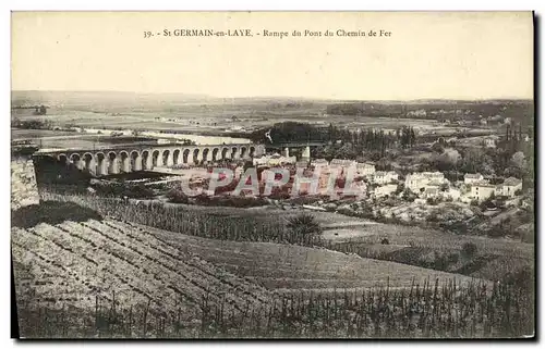 Cartes postales Saint Germain en Laye Rampe du Pont du Chemin de Fer