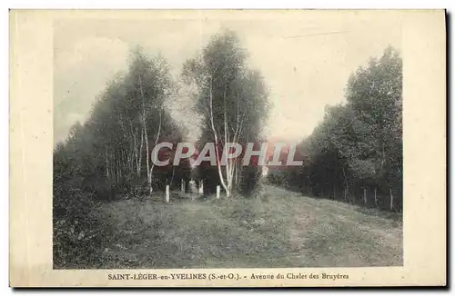 Ansichtskarte AK Saint Leger en YVelines Avenue du Chalet des Bruyeres