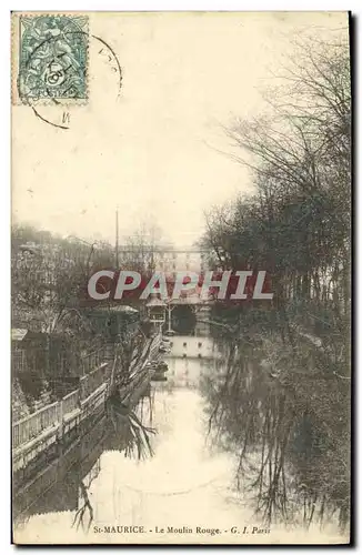 Cartes postales Saint Maurice Le Moulin Rouge