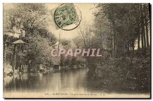 Cartes postales Saint Maurice Le petit bras de la Marne