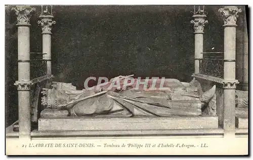 Ansichtskarte AK Abbaye De Saint Denis Tombeau de Philippe III et d Isabelle d Aragon