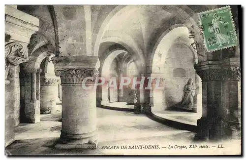 Ansichtskarte AK Abbaye De Saint Denis La Crypte