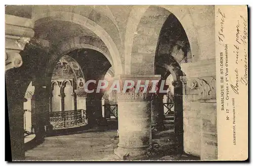 Cartes postales Abbaye De Saint Denis La Crypte Basilique