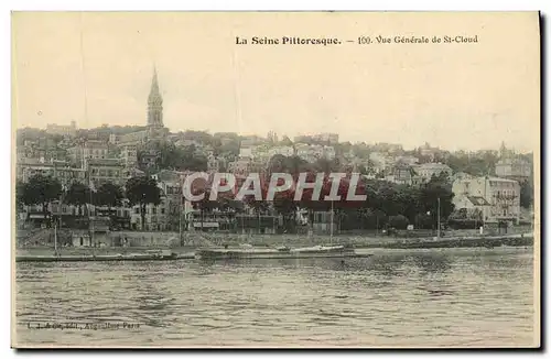 Cartes postales Saint Cloud La Seine Pittoresque Vue generale
