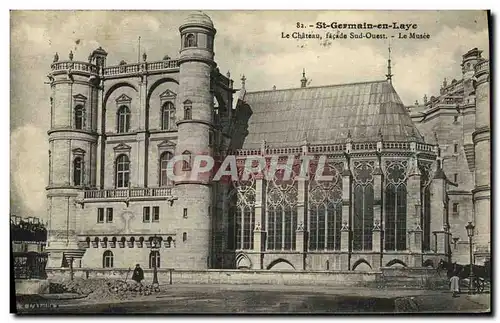 Cartes postales Saint Germain en Laye Le Chateau Facade Sud Ouest le musee