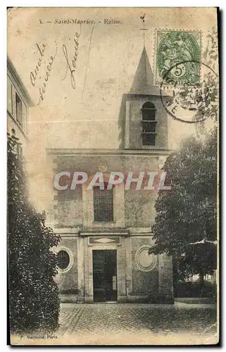 Cartes postales Saint Maurice Eglise