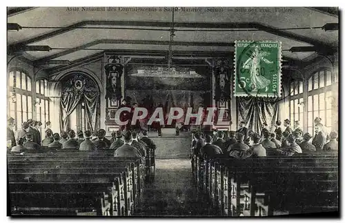 Cartes postales Saint Maurice Asile des convalescents a Saint Maurice salle de chant Theatre