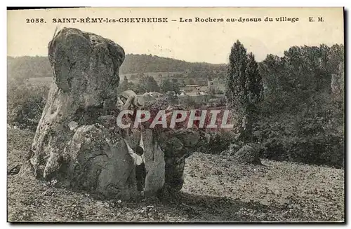 Cartes postales St Remy Les Chevreuse Les Rochers au Dessus du Village Enfants