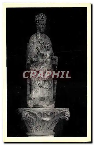 Cartes postales Abbaye de St Denis Statue de Bois La Vierge et L Enfant