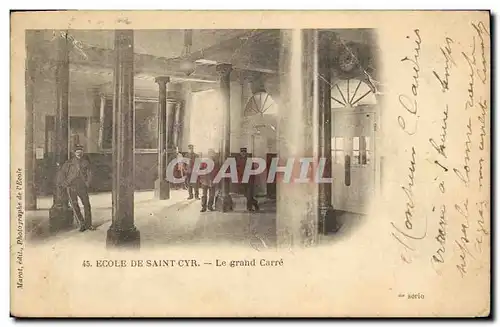 Cartes postales Ecole De Saint Cyr Le Grand Carre Militaria