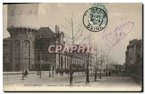 Cartes postales aint Denis Boulevard Felix Faure Groupe scolaire