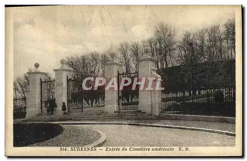 Cartes postales Suresnes Entree du Cimetiere Americain