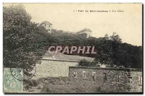 Cartes postales Fort Du Mont Valerien Les Glacis Militaria