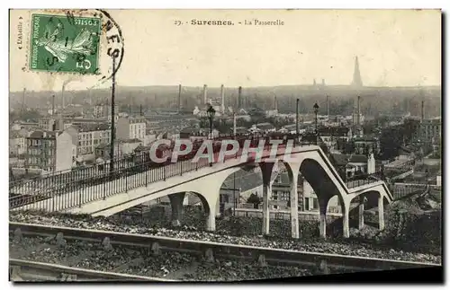 Cartes postales Suresnes La Passerelle Tour Eiffel