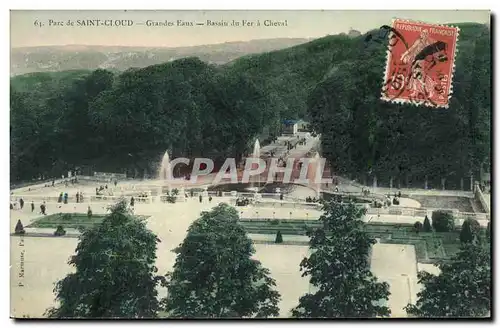 Cartes postales Saint Cloud Grandes Eaux Bassin du Fer a cheval