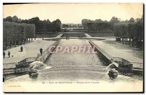 Ansichtskarte AK Saint Cloud Parc Bassins de la Cascade