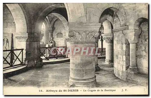 Ansichtskarte AK Abbaye de Saint Denis La Crypte de la Basilique