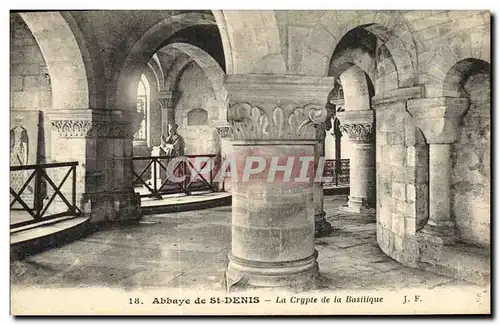 Cartes postales Abbaye de Saint Denis La Crypte de la Basilique