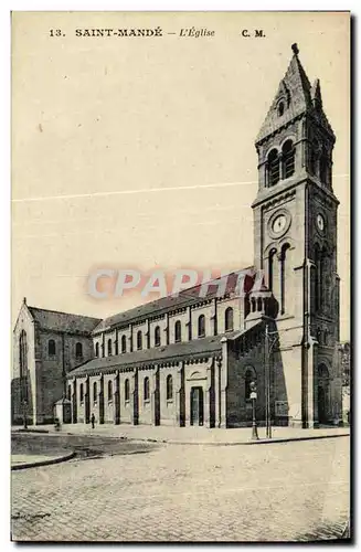 Cartes postales Saint Mande L Eglise