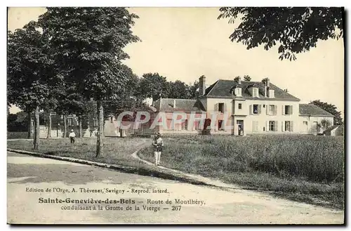 Cartes postales Ste Genevieve des Bois Route de Montlhery conduisant a la grotte de la vierge
