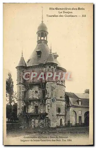 Ansichtskarte AK Ste Genevieve des Bois Le Donjon Tourelles des Guetteurs