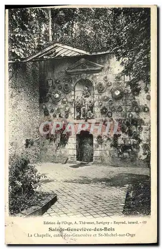 Cartes postales Ste Genevieve des Bois La chapelle entre Ste Genevieve et St Michel sur Orge