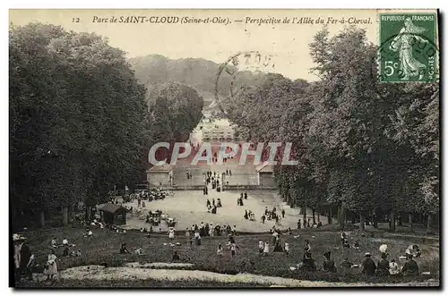 Cartes postales St Cloud Perspective de L Allee du Fer a Cheval